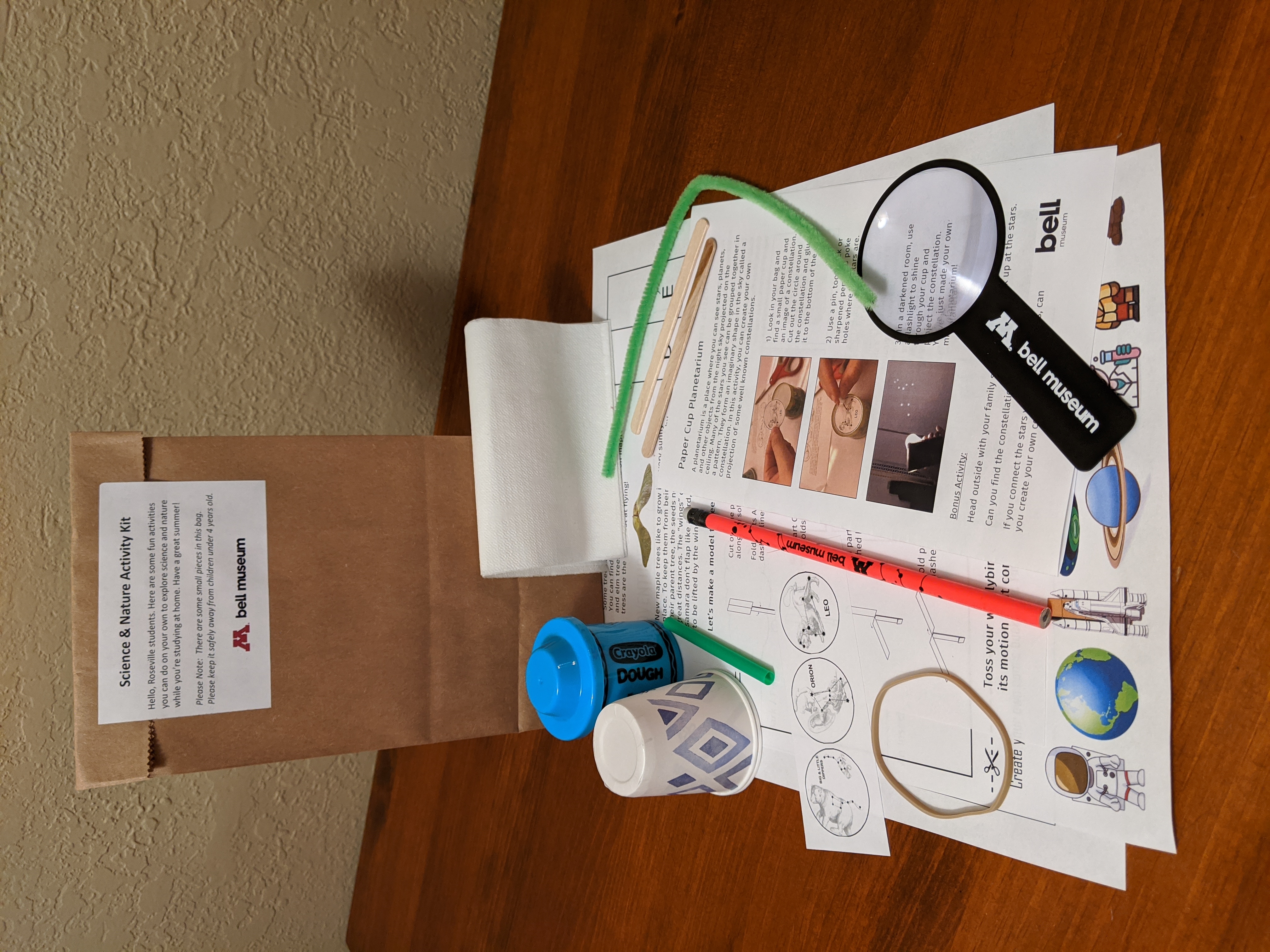 Bell Museum distributes Science & Nature Activity Kits through Roseville School District Photo